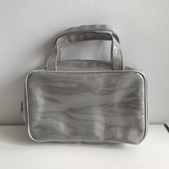 Marks & Spencer Space Silver Easy Clean Make Up Bag 90’s Y2K Vintage - Picture 10 of 15